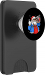 Cooles Weihnachtsmann-Gesicht PopSockets PopWallet f&uuml;r MagSafe