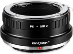 K&F Concept PK-NIK Z Bayonet Adapter Lens Ring for Pentax K PK Lens to Nik Z 7 and Nik Z 6 Mirrorless Full Frame Camera, Compatible with Nikon Z 7, Compatible with Nikon Z 6