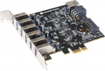 Sonnet Allegro 7-portiline USB-A 3.2 Gen 1 PCIe kaart - 6 v&auml;list + 1 sisemine port - 5Gbps - Hot Swap - &uuml;hildub MacOS, Windows ja Linuxiga - ideaalne heli-, salvestus- ja v&auml;lisseadmete jaoks.