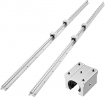 VEVOR Linear Guides SBR20, 2 2000 mm lineaarsete r&ouml;&ouml;baste ja 4 tk liugplokkide pakett, t&auml;ielikult laagritega v&otilde;lli, juhtr&ouml;&ouml;pad l&otilde;ikamis-, lihvimis-, freesimis- ja puurimispinkide jaoks