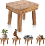 DAJAVE V&auml;ike puidust jakk, taimede laud, taimede jakk, l&uuml;psja jakk, siseruumide astmelaua lastele, v&auml;ike k&otilde;rvallaud siseruumide taimede jaoks, magamistuba, &ouml;&ouml;kapp, 24 x 22 x 20 cm, 24 x 22 x 20 cm