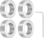 hankekaart 4 St&uuml;ck Schaftmanschetten, 24 mm Bohrung, massiver Edelstahl, Set mit 2 Schraubenwellenkragen, 40 mm Au&szlig;endurchmesser, 14 mm Dicke, f&uuml;r Motor, Gartenwagen, Riemenscheibe, Maschinen und