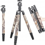 INNOREL RT85 cm Carbon Fibre Tripod 184 cm 2-in-1 Tripod Monopod Professional Heavy Duty Camera Tripod Max Load 25 kg Max Tube 32 mm with Centre Column N44 Ball Head Tripod Bag (RT85 cm + N44)