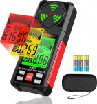 EMF Meter 3-in-1, YOJOCK kaasaskantav kiirgusdetektor EF, MF ja RF signaalide jaoks, sisaldab t&auml;iendavat akut ja saksa keele juhiseid EMF kiirgusm&otilde;&otilde;tja kodus, kontoris ja v&auml;ljas (punane)