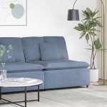 Modulares Mittelsofa mit Cordstoff Polster & Metallrahmen - Blau Model4104440