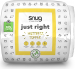 Snug Deeply Dreamy Tepitud pehme mugav madratsipealne &uuml;heinimesevoodi s&uuml;gavate kummipaeladega h&uuml;poallergeenne ja masinpesuk&otilde;lblik - &uuml;heinimesevoodi, 190 x 90 cm, valge