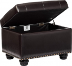 FIRST HILL FHW Tufting Ottoman Deep Espresso