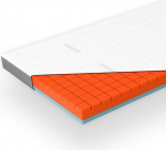 Genius eazzzy Premium Cube Topper, k&otilde;rgus 9 cm, ergonoomiline madratsitopper, 2-in-1 p&ouml;&ouml;ratav topper kindla ja pehme k&uuml;ljega, hingav v&otilde;rkkate, nurgasilmadega, pestav, 180 x 200 cm