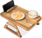 VICTORY RELAX Akaatsia puidust diivanik&auml;sipuu, 15.4" x 9.8" Double Hinge, diivanik&auml;sipuu, laua diivanik&auml;sipuu, puidust k&uuml;lgmised lauad s&ouml;&ouml;gi jaoks (Akaatsia, 15.4 "D x 9.8 "W x 5.7 "H)