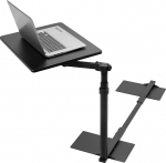 VIVO DESK-ST01C Swivel Table Over Couch Laptop Desk for Remote Work Portable Recliner Chair with Height Adjustable Swivel Arm Black 20"