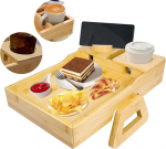 Wenrecu Sofa Armrest Rest, Multifunctional Folding Sofa Armrest, 360&deg; Rotating Stand for Mobile Phones and Tablets, TV Shelf for Catering