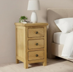 GROF M&ouml;&ouml;bel Solid Oak 3 sahtliga kitsas &ouml;&ouml;kapp Puidust k&uuml;ljelaud &Ouml;&ouml;laud Magamistoa m&ouml;&ouml;bel