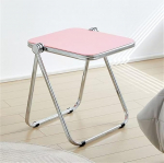 Klappbarer Nachttisch, Beistelltisch/Nachttisch aus Acryl, moderner rechteckiger Klapp-Beistelltisch, minimalistische kleine Klapptische f&uuml;r Schlafzimmer, Wohnzimmer, B&uuml;ro, kleine