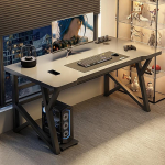 Moderner Computertisch, gro&szlig;er B&uuml;rotisch, Arbeitszimmer, Arbeitsplatz, ger&auml;umiger Heimb&uuml;ro-Schreibtisch, stilvoller Schreibtisch f&uuml;r Wohnzimmer und Schlafzimmer, ergonoomisches Design, einfache Montage