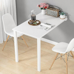 Kokkupandav seinalaud Valge ruumi s&auml;&auml;stev kokkupandav laud, mida on lihtne kokku panna, ideaalne elutuppa s&ouml;&ouml;gituppa baarileti jaoks (suurus: 90x40cm)