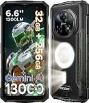 DOOGEE Fire 5 Ultra Android 15 v&auml;litelefoni ilma lepinguta, 32GB RAM/256GB ROM (2TB) 1200LM Dual, 13000mAh suur aku mobiiltelefon, 6,6-tolline HD + 90Hz, 48MP + 8MP v&auml;litelefoni nutitelefon