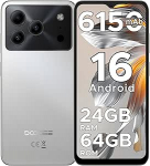 DOOGEE Note 56 Android 16 nutitelefon ilma lepinguta, 6150 mAh aku, 8,45 mm Ultra Thin + 6,56-tolline HD + 90 Hz mobiiltelefon Odav, Octa Core, 24 GB + 64 GB/ 2TB TF, 4G Dual SIM Simlock-free mobiiltelefonid, Face ID/GPS/OTG