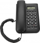 Mavis Laven juhtmega telefon, juhtmega seinatelefon, lauatelefon helistaja tuvastamisega, ei vaja vahelduvvoolu toitu koju, hotelli kontorisse, must