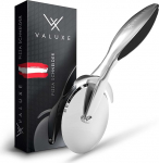 VALUXE&reg; [The Original] Stainless Steel Pizza Cutter - Pizza Roller Sharp & Dishwasher Safe - Professional Pizza Cutter Roller with Non-Slip Handle, Pizza Knife Wheel