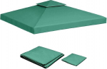 Gazebo Cover asendamine 2 Tier Large 3x3m UV-kindel veekindel Heavy Duty Double Tier Gazebo Roof Protector for Yard Patio Garden Outdoor Canopy Sun Shade