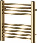 Greened House harjatud messingist sirge soojendusega r&auml;tikuradiaator 400mm W x 600mm H lame keskk&uuml;tte r&auml;tikuradiaator