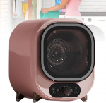 V&auml;ike 450 W lauale paigaldatav roostevabast terasest trummeliga kondenseeruv pesukuivati, kaasaskantav esiladuriga kompaktne pesukuivati, 0,8 kg v&otilde;imsusega t&ouml;&ouml;laua v&otilde;i seinale paigaldamiseks (C)