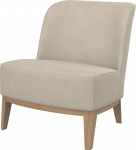Soferia &uuml;hilduv asenduskate Stockholm tugitoolile, Majestic Velvet Beige kangas (plekikindel ja vetth&uuml;lgav), Beež