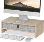 Fenge monitoride statiiv sahtliga, 42,5 cm monitoride t&otilde;stuk, t&ouml;&ouml;laua korraldaja arvutile/lauaarvutile/printerile, 42,5 &times; 23,5 &times; 14,2 cm, kandev&otilde;ime 20 kg (tamm)