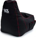 Game Over Video Gaming Bean Bag Gaming Chair | Indoor elutuba | K&uuml;ljetaskud kontrolleri peakomplekti jaoks, hoidja | Ergonoomiline disain p&uuml;hendunud m&auml;ngijatele