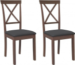 vidaXL S&ouml;&ouml;gitoatoolid koos padjadega 2 pruunist t&auml;ispuidust kummist k&ouml;&ouml;gitooli k&uuml;ljetool s&ouml;&ouml;gitooli s&ouml;&ouml;gitooli elutoa tool restorani tooliga