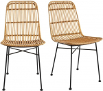 Malacca rotangist toolid komplekt 2 naturaalset v&auml;rvi