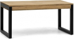 BOX FURNITURE iCub 100 x 50 x 62 cm Lauaplaat 18mm mustast massiivsest m&auml;nnist vintage viimistlusega t&ouml;&ouml;stuslikus stiilis