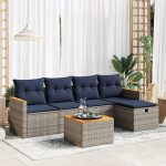 Garten-Sofagarnitur mit Stauraum & abnehmbaren Bez&uuml;gen - PE-Rattan, 55x53x34 cm, f&uuml;r Terrasse und Innenhof Model3325911