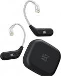 YINYOO KZ AZ09 Bluetooth 5.4 t&auml;ienduskaabel, KZ ZS10 PRO traadita adapter C-poldid ZSN PRO/ZSN PRO-X/zs12 pro x/ZS10 PRO X/EDX PRO/ZAR/AS16 PRO/PR2/ZS10 PRO 2/DQS/C10/CRA cca (C-poldid, must)
