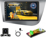 Fuluku 4+64G Android autoradio Seat Leon MK2 2005 2006 2007 2008 2009 2010 2011 2012 juhtmevaba Carpaly & Android Car, 9-tolline IPS puuteekraaniga raadio koos Bluetooth 5.0/GPS/taustakaamera/FM-ga