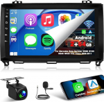 Androidi autoraadio Mercedes Benz Sprinter W906 W169 W245 W639 Vito Viano juhtmevaba Carplay ja Android Car, 9-tolline HD puutetundlik autoraadio GPS/WiFi/Bluetooth/EQ/FM RDS-ga.