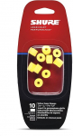 Shure EAYLF1-10 vahtmuhvid SE k&otilde;rvaklappidele, kollane, 10 t&uuml;kki