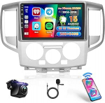 Hikity 2G + 64G Android 15 autoraadio Nissan NV200 2014-2018 juhtmevaba Carplay Android autole, 9-tolline puuteekraaniga GPS-navigatsiooniradio koos Mirror Link WiFi Bluetooth FM RDS EQ SWC MIC tagurdamine