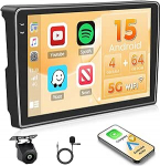 Hikity Android 15 4+64G autoraadio Citroen Berlingo 2015-2018 / Peugeot Partner 2008-2019 9-tollise Incell puuteekraaniga, autoraadio 2DIN traadita Carplay Android autoga, FM/RDS raadio BT GPS WiFi