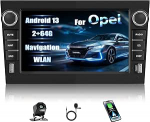 CAMECHO 2+64G 7-tolline navigatsiooniga autoraadio Opel Astra Antara Vectra Corsa Zafira Meriva Combo koos 2USB, Android 13 traadita Carplay Bluetooth HD raadio Androidiga auto GPS WiFi FM/RDS EQ +