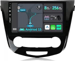 [8GB + 256GB] Android 15 autoraadio Nissan X-Trail T32 Qashqai (2013-2021)-[Integreeritud CarPlay/Android Car/DSP/GPS]-10.1-tolline IPS puuteekraan CAM+MIC-DAB/Mirror Link/Bluetooth 5.0/AHD kaamera