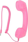 Retro 3,5 mm telefonitoru, multifunktsionaalne kiirgusvaba pihuarvuti, &uuml;he puudutusega operatsioon mobiiltelefoni arvutile (roosa)