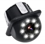 Auto tagantvaate kaamera, 12V HD tagantvaate kaamera, veekindel CMOS tagantvaate kaamera autodele, v&auml;ikebussidele, 8 infrapuna &ouml;ise n&auml;gemise LED-iga, 170&deg; lai nurkaga