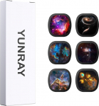 YUNRAY Realistlik t&auml;histaeva kettad komplekt, 5K Ultra HD kettad koduplanetaariumi t&auml;histaeva ja udukogu projektsioonid Galaxy Projector Pro jaoks, 6 t&uuml;kki (Nebula 3)