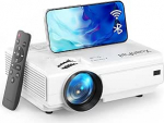 2025 XuanPad t&auml;iustatud WiFi Bluetooth mini projektor, 21000L mini projektor HD 1080P toetatud, kodukino videoprojektor, mis &uuml;hildub TV Stick/HDMI/USB/AV/Laptop/iPhone/Androidiga