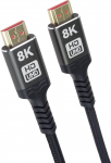 PremiumCord 8K Ultra High Speed HDMI 2.1 kaabel M/M 48Gbps koos Ethernetiga, videoresolutsioon 8K @ 60Hz, Deep Colour, 3D, EDID, ARC, HDR, 3x varjestatud, tekstiilkaablipunut, kullatud, pikkus 5 m