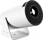 HY300 Pro kaasaskantav mini projektor WiFi 6 ja Bluetooth 5.0 nutiprojektor 1080P tugi videoprojektor 4K dekoodriga koos sisseehitatud Android 11.0 (valge)