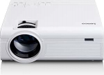 Lenco LPJ-280WH projektor - 2800 luumenit, Full HD 1080P toetus, kontrast 3000:1, kuni 250 cm pildi suurus, HDMI/USB/SD/VGA, 30 000h LED, sisseehitatud k&otilde;lar, kompaktne, sisaldab kaugjuhtimispulti.