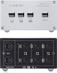 AtDcNeVh XLR 3 Eing&auml;nge 1 Ausgang Audio-Switcher, 3-Wege XLR Balanced Audio Switch Converter - XLR Lautsprecher Verst&auml;rker Audio-Selektorbox