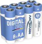 ANSMANN NiMH laetav AA Mignon 2850 mAh digitaalne 8-osaline pakend / Kiiresti laetavad elemendid pika ja usaldusv&auml;&auml;rse kasutamise jaoks.